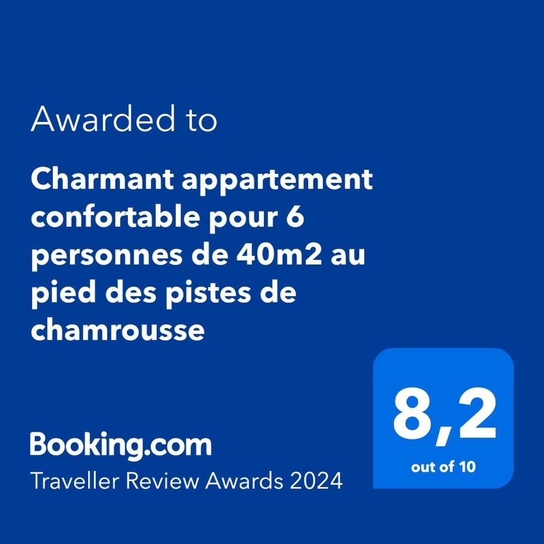 Charmant Appartement Confortable Pour 6 Personnes 40M2 Pied Pistes, Piscine, Wifi, Parking Chamrousse Exterior foto